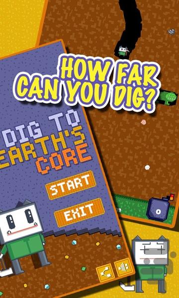 Dig to Earth Core - Gameplay image of android game