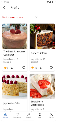 Cake Recipes - عکس برنامه موبایلی اندروید