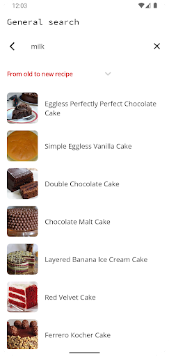 Cake Recipes - Image screenshot of android app