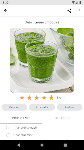 Healthy Smoothie Recipes - Image screenshot of android app