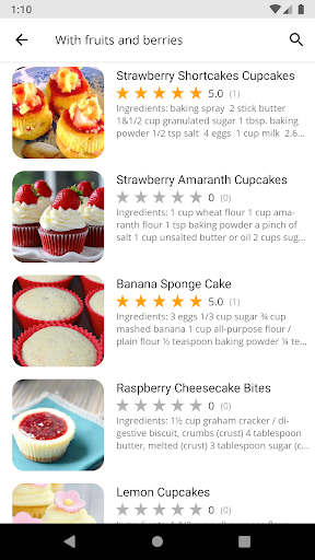 Cupcake Recipes - عکس برنامه موبایلی اندروید