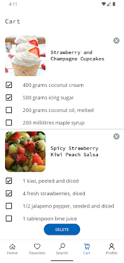 Dessert Recipes - Image screenshot of android app