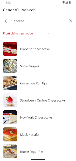 Dessert Recipes - Image screenshot of android app