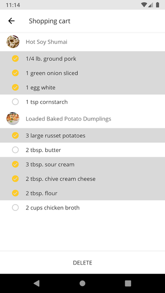 Dumpling Recipes - Image screenshot of android app