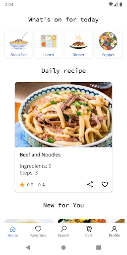 Easy Recipes. Recipe Book - Image screenshot of android app