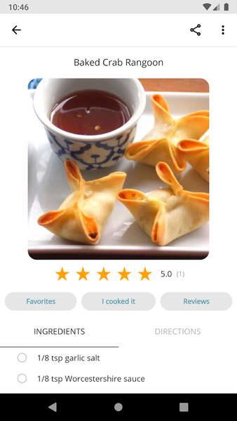 Seafood Recipes - Image screenshot of android app