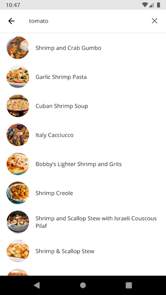 Seafood Recipes - Image screenshot of android app