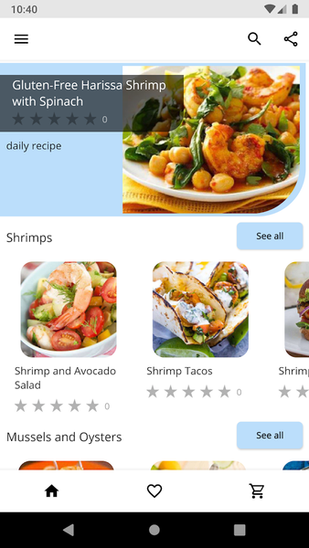 Seafood Recipes - Image screenshot of android app