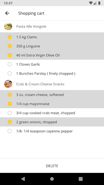 Seafood Recipes - Image screenshot of android app