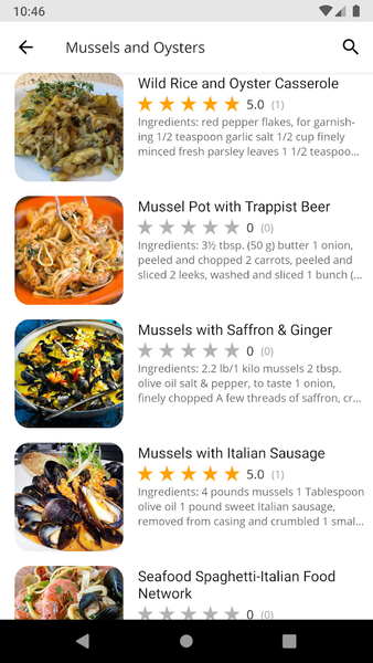 Seafood Recipes - Image screenshot of android app