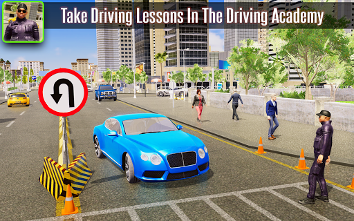 City Car Driver Academy Sim 3D - Gameplay image of android game