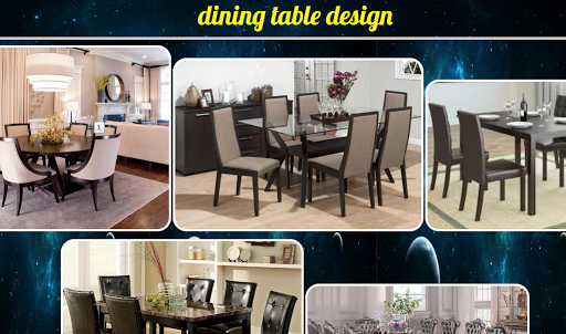 Design of dining table sets - عکس برنامه موبایلی اندروید