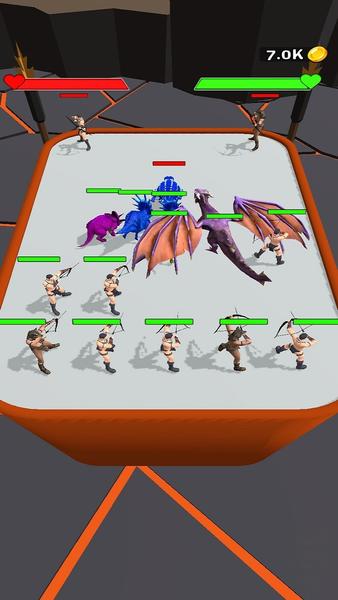 جنگ ادغام دینو - Gameplay image of android game