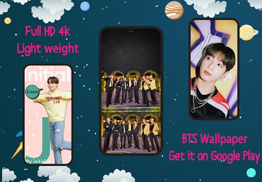 BTS Wallpaper HD 4K 2021 - Image screenshot of android app