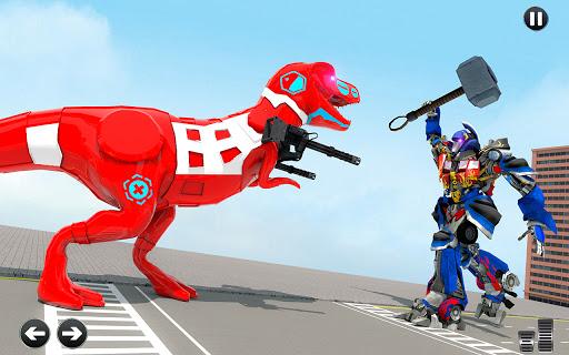 Dino Robot Car Game: Flying Car Robot Games - عکس برنامه موبایلی اندروید