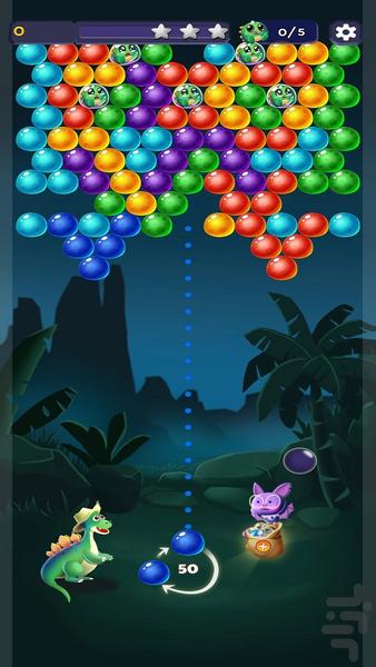 Dinosaur Bubble Rescue - Gameplay image of android game