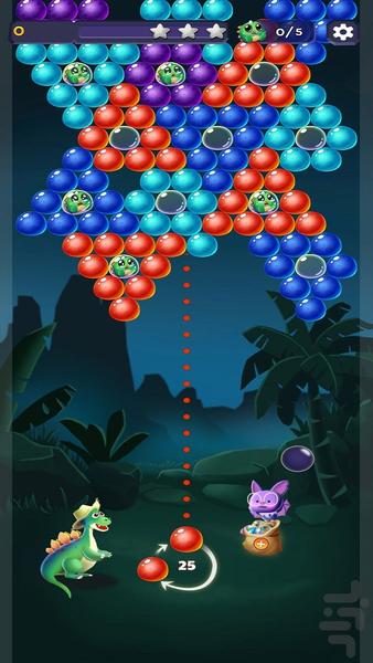Dinosaur Bubble Rescue - Gameplay image of android game