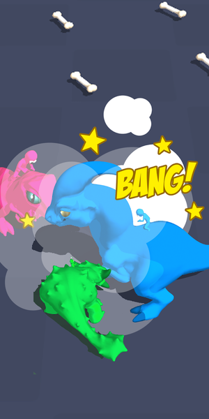 Dino Chaos: Crazy Race - Gameplay image of android game