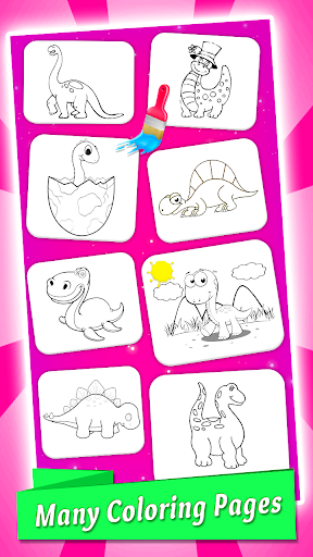 Dinosaurs Coloring Book - Image screenshot of android app