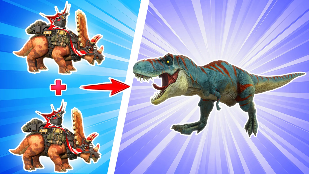 Merge Dinosaurs: Rainbow IO - Gameplay image of android game