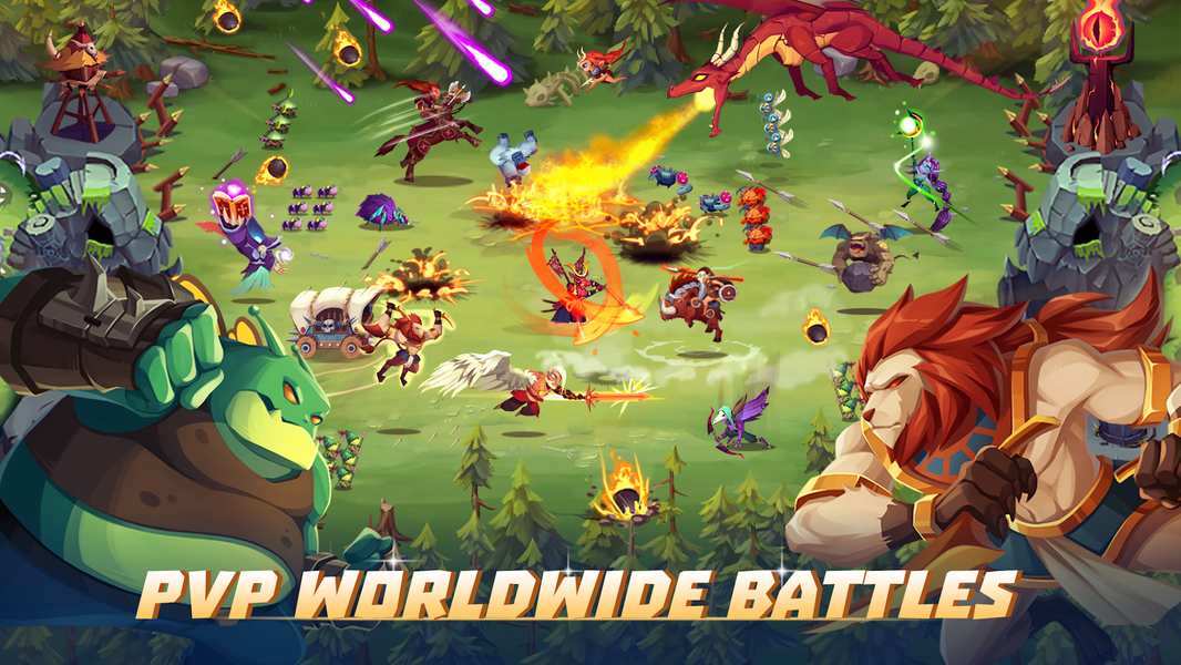 AFK Monster: Idle Hero Summon - Gameplay image of android game