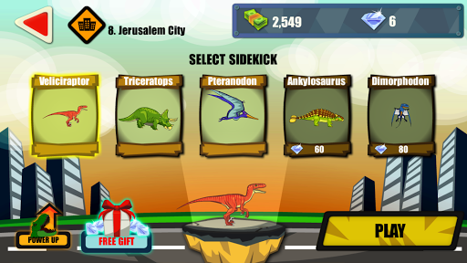 Jurassic Dinosaur City Rampage - Gameplay image of android game