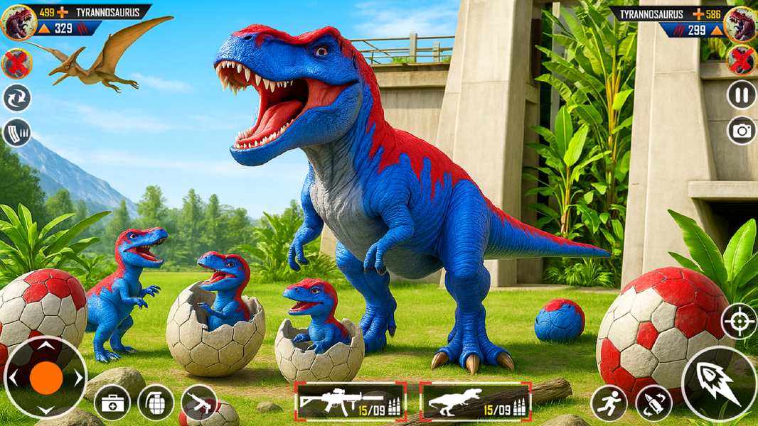 Dinosaur Family Fun Simulator - Gameplay image of android game