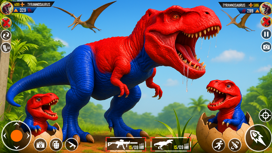 Dinosaur Family Fun Simulator - Gameplay image of android game