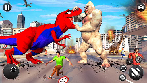 Superhero Dino Rampage Games - عکس بازی موبایلی اندروید