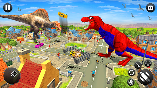 Superhero Dino Rampage Games - عکس بازی موبایلی اندروید