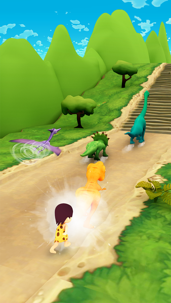 Dinosaur Shifting Run - Gameplay image of android game