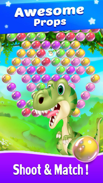 Dino Bubble Shooter Primitive - عکس بازی موبایلی اندروید