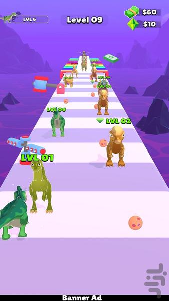 تکامل دایناسور - Gameplay image of android game