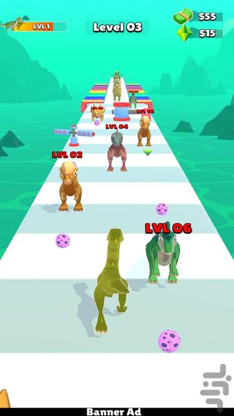 تکامل دایناسور - Gameplay image of android game