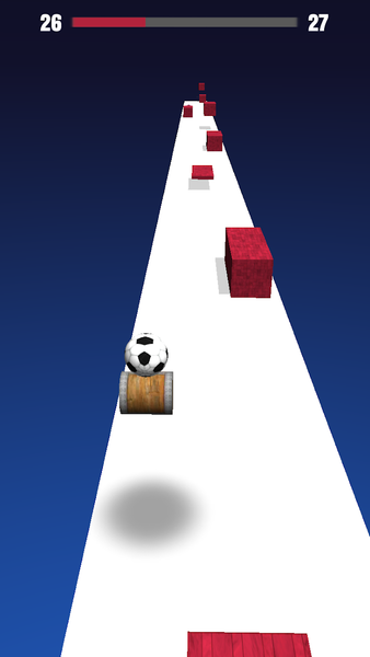 Ball On Barrel- speed rolling - Image screenshot of android app