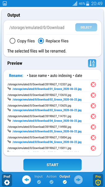 Bulk Rename & Group - Image screenshot of android app