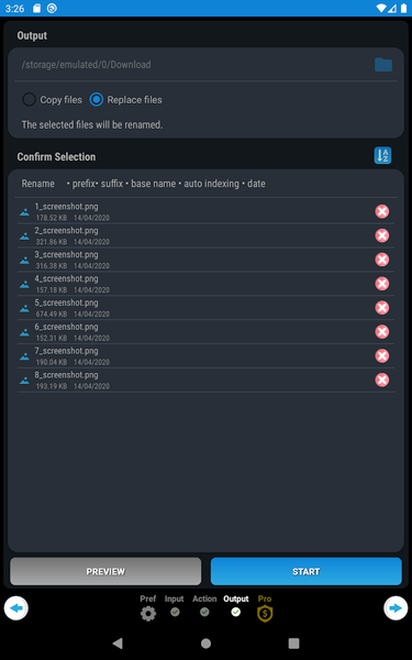 Bulk Rename & Group - Image screenshot of android app