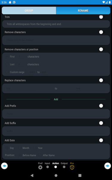 Bulk Rename & Group - Image screenshot of android app