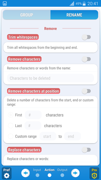 Bulk Rename & Group - Image screenshot of android app