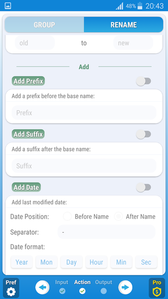Bulk Rename & Group - Image screenshot of android app