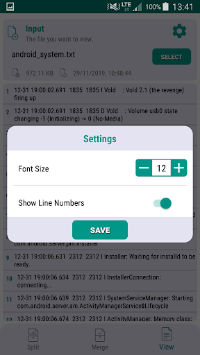 File Splitter & Merger - Image screenshot of android app