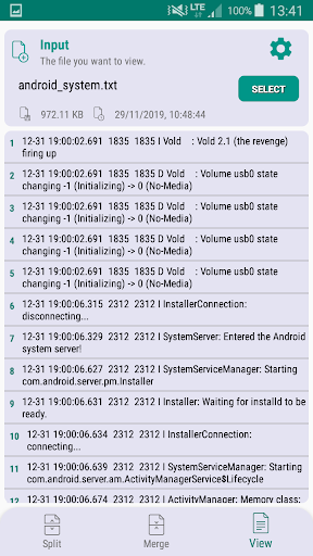 File Splitter & Merger - Image screenshot of android app
