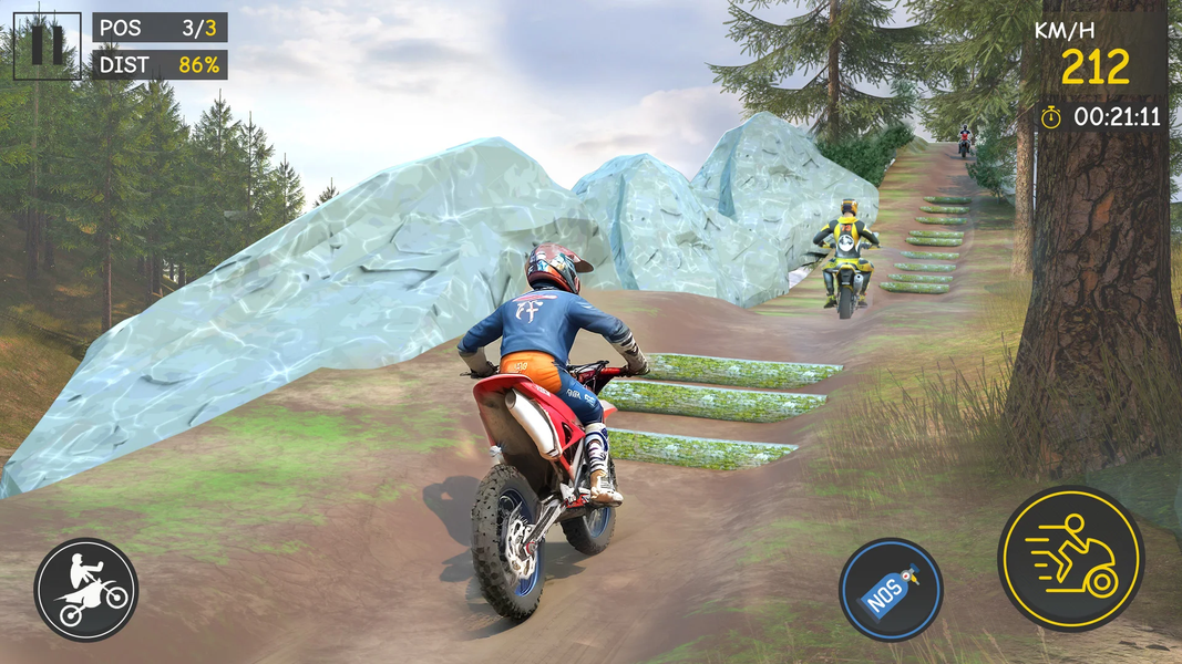 Dirt Bike Games: Stunt Bike - Gameplay image of android game