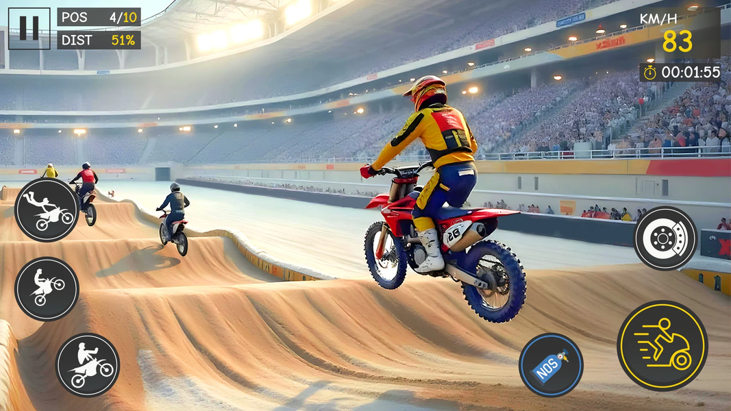 Dirt Bike Games: Stunt Bike - Gameplay image of android game