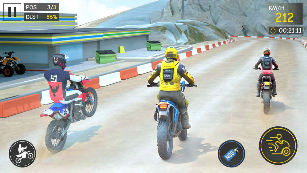 Dirt Bike Games: Stunt Bike - Gameplay image of android game