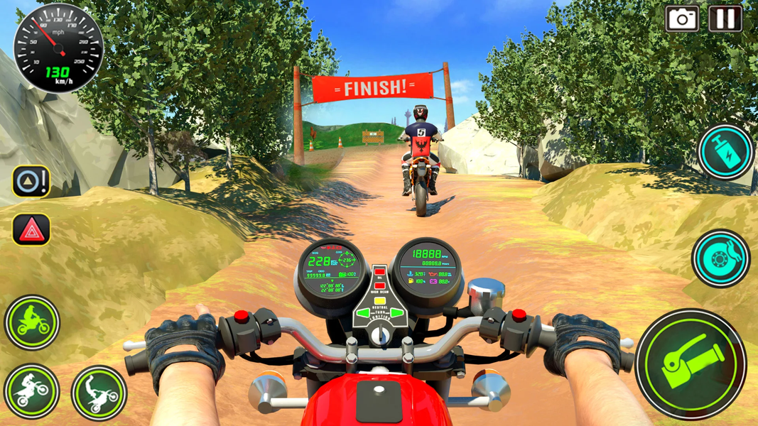 Dirt Bike Games: Stunt Bike - Gameplay image of android game