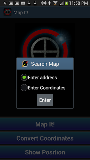 Map It! Address & Coordinates - Image screenshot of android app