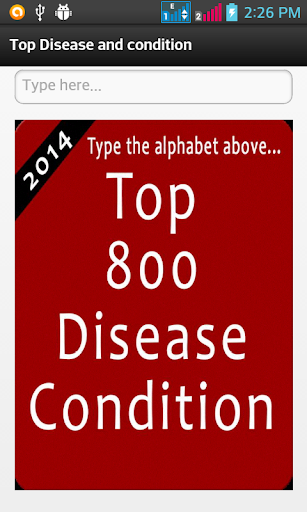 Top 800 Disease Condition - Image screenshot of android app