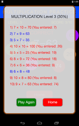 Quick Strike Math - Practice - عکس بازی موبایلی اندروید
