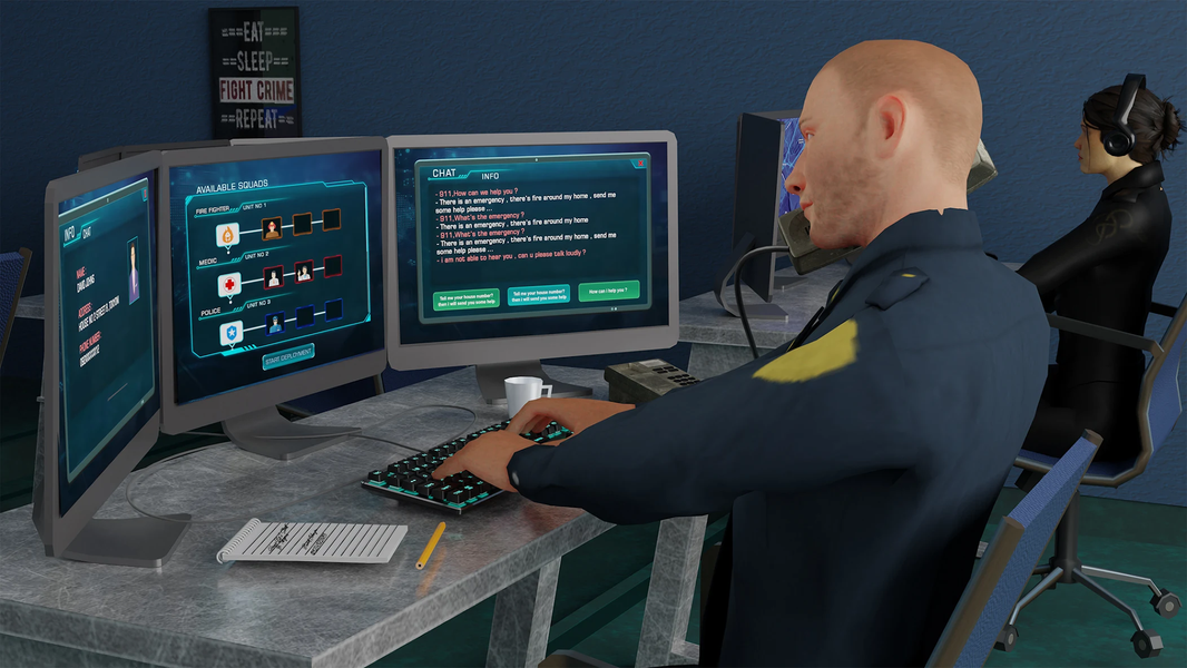 911 Dispatcher - Emergency Sim - عکس بازی موبایلی اندروید